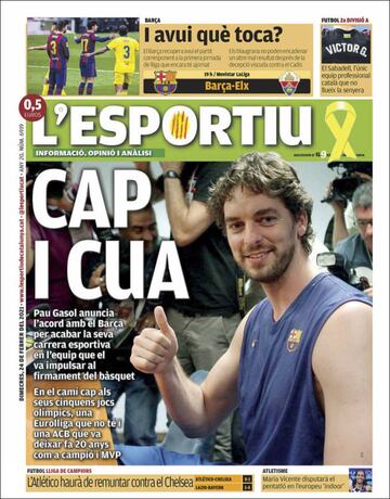 "Tengo a los mejores"... las portadas deportivas de hoy