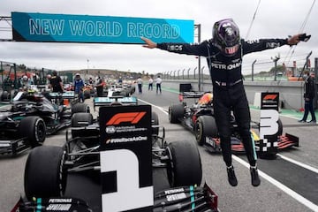 Lewis Hamilton (Mercedes W11), ganador en Portimao. Portugal, F1 2020.