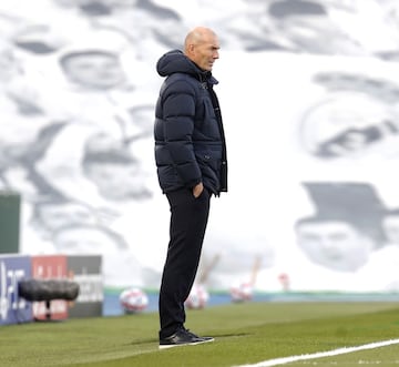 Zidane, en el partido ante el Shakhtar de Champions