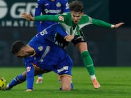 Ortiz, ante el Getafe.