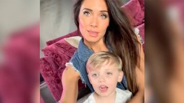 Pilar Rubio junto a su hijo explica un incidente vivido en su luna de miel