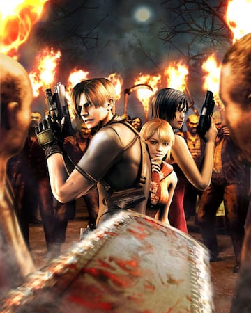 resident evil 4 artwork leon ashley ada