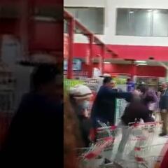 Brutal pelea en supermercado de Concepción por el no uso de mascarilla: ¡con cuchillo!