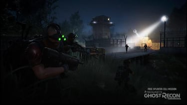 Guiño de Sam Fisher a Snake en Ghost Recon Wildlands