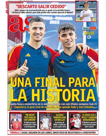 Las portadas de AS de julio