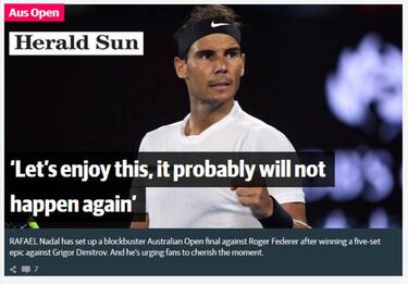 La prensa internacional, volcada con Nadal: "Revive la historia"