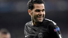 Dani Alves con el PSG. 