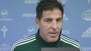 Berizzo durante una rueda de prensa.