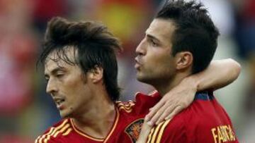 La conexión Silva-Cesc le dio a España su primer punto en la Eurocopa.