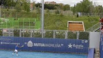 <b>EXPECTACIÓN. </b>Federer, campeón en la Caja Mágica en 2009, fue jaleado por el público madrileño.