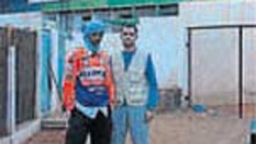 Franco, con un nuevo 'amigo'.