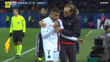 Mbappé ignores Tuchel after being subbed off