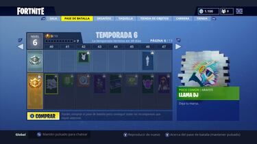 Fortnite Battle Royale: Todos los skins y recompensas del Pase de Batalla de la Temporada 6