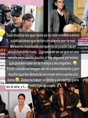 Cristina Pedroche estalla tras ser acusada de narcotrfico por la IA