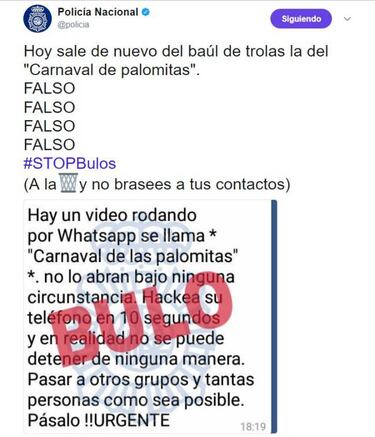 Nuevo bulo en WhatsApp: Carnaval de palomitas hackea tu móvil en 10 segundos  