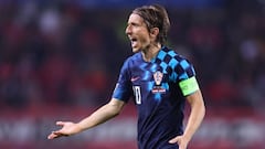 Luka Modric, capitán de Croacia, en el partido del pasado domingo contra Austria en la Liga de Naciones.