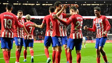 Alegría del Atlético ante el Alavés