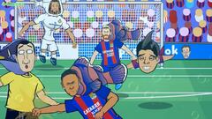 La parodia del Cl芍sico se r赤e del 芍rbitro y de Neymar