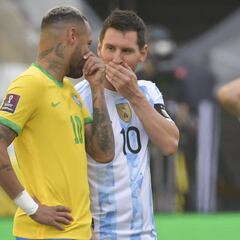 Las imágenes del desconcierto en el Brasil - Argentina