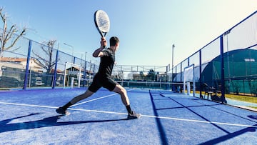 Young people playing Padel Tennis