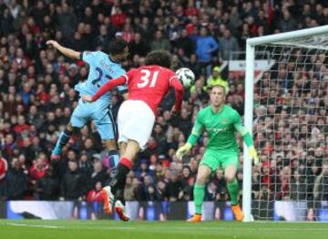 Las postales del clásico de Manchester