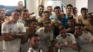 El Castilla celebr&oacute; as&iacute; su pase a la fase final de ascenso a Segunda Divisi&oacute;n.