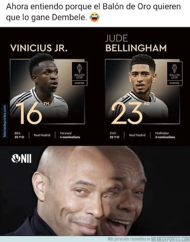 Los mejores memes del Balón de Oro 2025