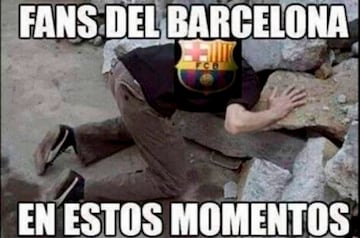 Los memes, sin piedad con la abultada derrota del Barcelona