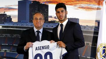 16/08/15 PRESENTACION FICHAJE MARCO ASENSIO JUGADOR REAL MADRID 
 FLORENTINO PEREZ