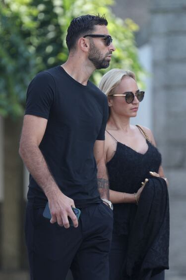 Rui Patricio el día de la ceremonia fúnebre del futbolista portugués del Liverpool Diogo Jota y su hermano André Silva.