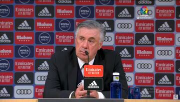 Ancelotti: "Asensio ha estado al nivel de Vinicius y Benzema"