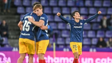 El jugador asiático del Andorra es una de las sensaciones de la temporada. Gracias a su trabajo y su tanto en el añadido el equipo del Principado está fuera de descenso.