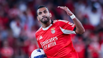 Pavlidis celebra un gol ante el Gil Vicente.