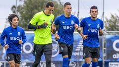 Matheus Uribe en un entrenamiento con el Porto.