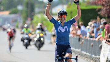 Sheyla Gutiérrez devuelve la sonrisa al Movistar Team