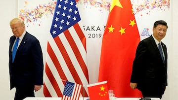 FILE PHOTO: U.S. President Donald Trump attends a bilateral meeting with China's President Xi Jinping during the G20 leaders summit in Osaka, Japan, June 29, 2019. REUTERS/Kevin Lamarque/File Photo