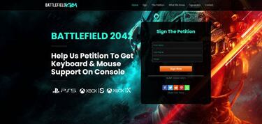 Battlefield 2042: los jugadores de consola piden compatibilidad con teclado y ratón