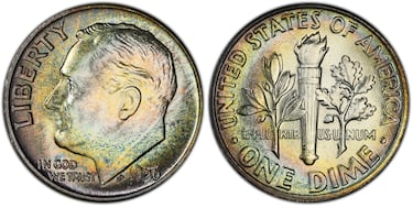 Si tiene alguna de estas monedas de 10 centavos podría recibir una fortuna: descubra los modelos afortunados con miles de dólares