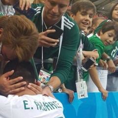 El emotivo festejo de Edson Álvarez tras el triunfo de México