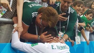 El emotivo festejo de Edson Álvarez tras el triunfo de México