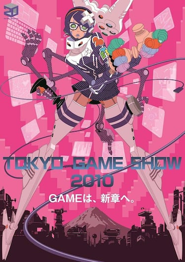 Arte urbano en el cartel del Tokyo Game Show 2015