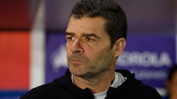 El entrenador del Atl¨¦tico de Madrid, Manuel Cano Mart¨ªn, en la final de Copa en Legan¨¦s. EFE/JuanJo Mart¨ªn