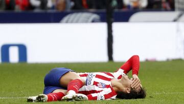 Jo&atilde;o F&eacute;lix se lesion&oacute; ante el Valencia.