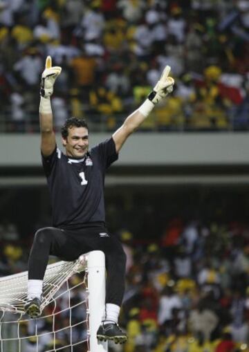 Essam Al Hadari con la selección egipcia.