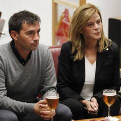 Garitano, Mantovani y Victoria Pavón visitaron AS