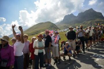 Aficionados en la etapa entre Gap y Saint-Jean-de-Maurienne.