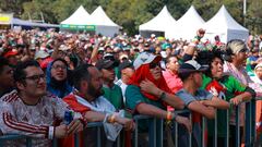  Fans or Aficion during the Fan Fest in Mexico City witness the match Argentina vs Mexican National Team (Mexico), corresponding to Group C of the FIFA World Cup Qatar 2022, at Monument to the Revolution, on November 26, 2022.

&lt;br&gt;&lt;br&gt;

Fans o Aficion durante el Fan Fest de la Ciudad de Mexico presenciando el partido Argentina vs Seleccion Nacional Mexicana (Mexico), correspondiente al Grupo C de la Copa Mundial de la FIFA Qatar 2022, en el Monumento a la Revolucion, el 26 de noviembre de 2022.