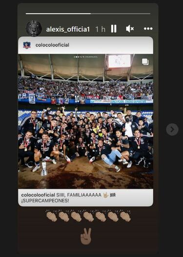 Alexis festeja el título albo