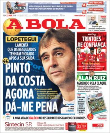 Portadas de la prensa mundial