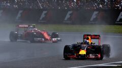 Ricciardo delante de Raikkonen en Silverstone.